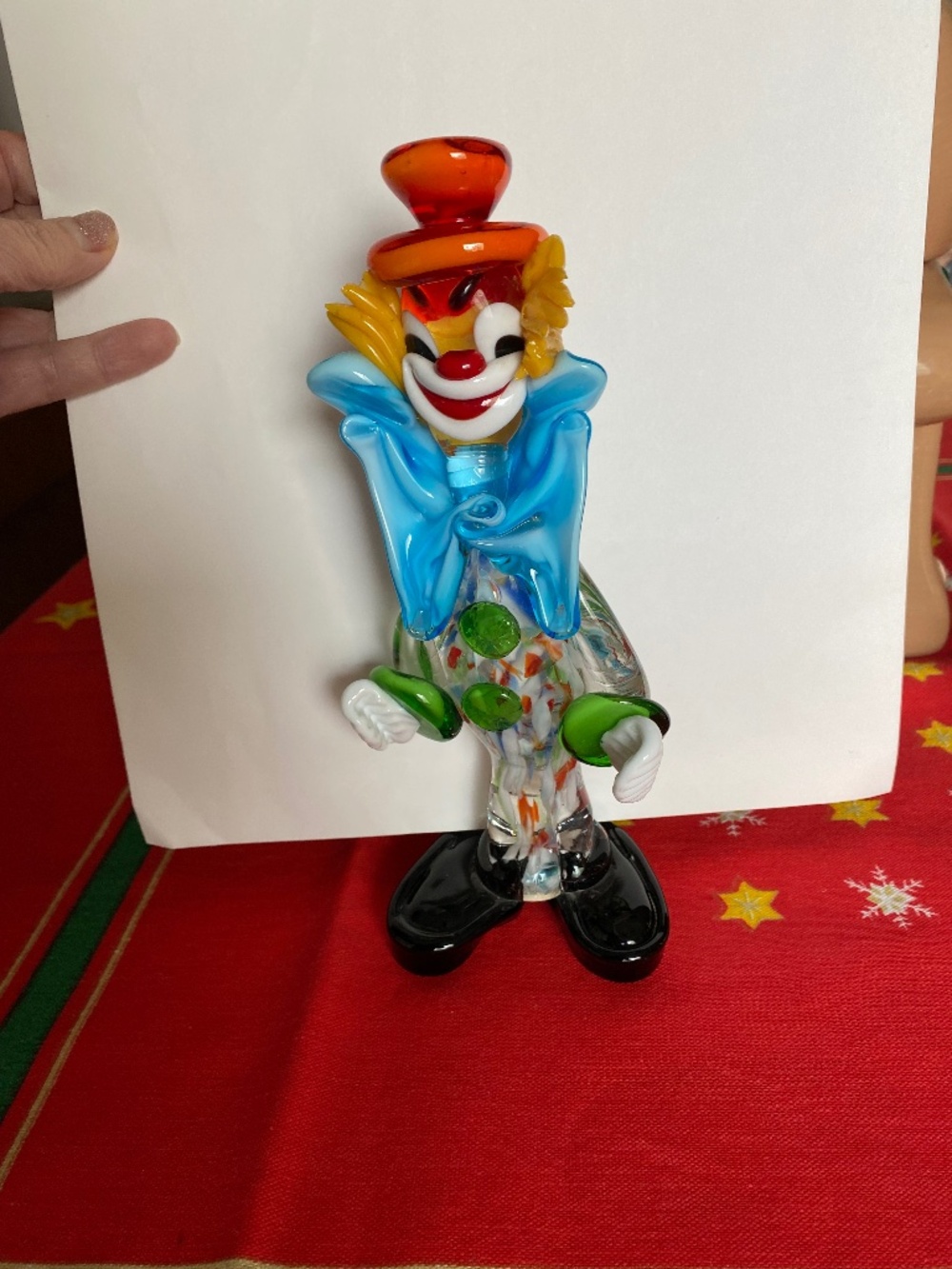 Murano Glass Clown Figure